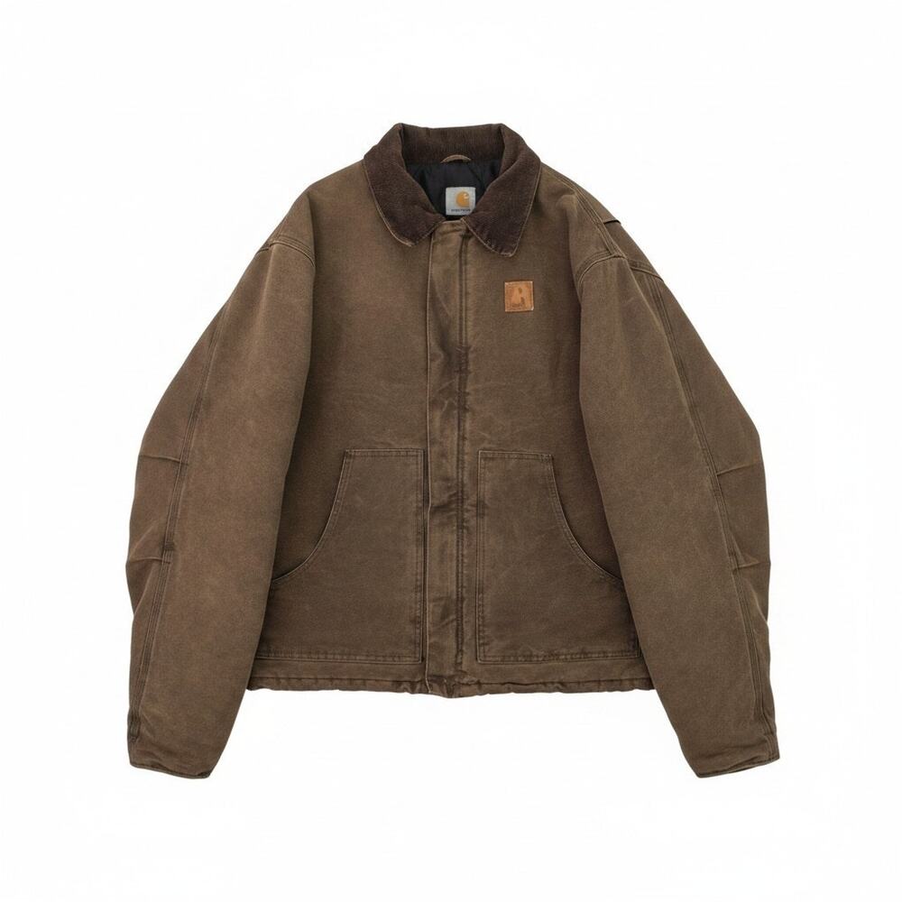 Carhartt 2XL J22 Sandstone Duck Traditional Jacket Artic Quillt Lined Vintage
